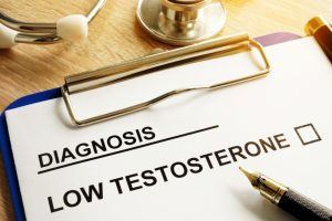 Prontuário com diagnóstico de baixo nível de testosterona