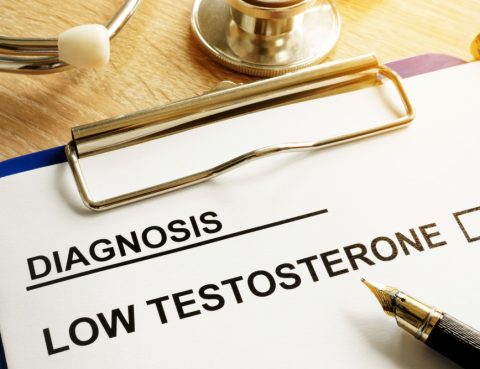 Prontuário com diagnóstico de baixo nível de testosterona