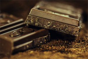 Uma barra de chocolate